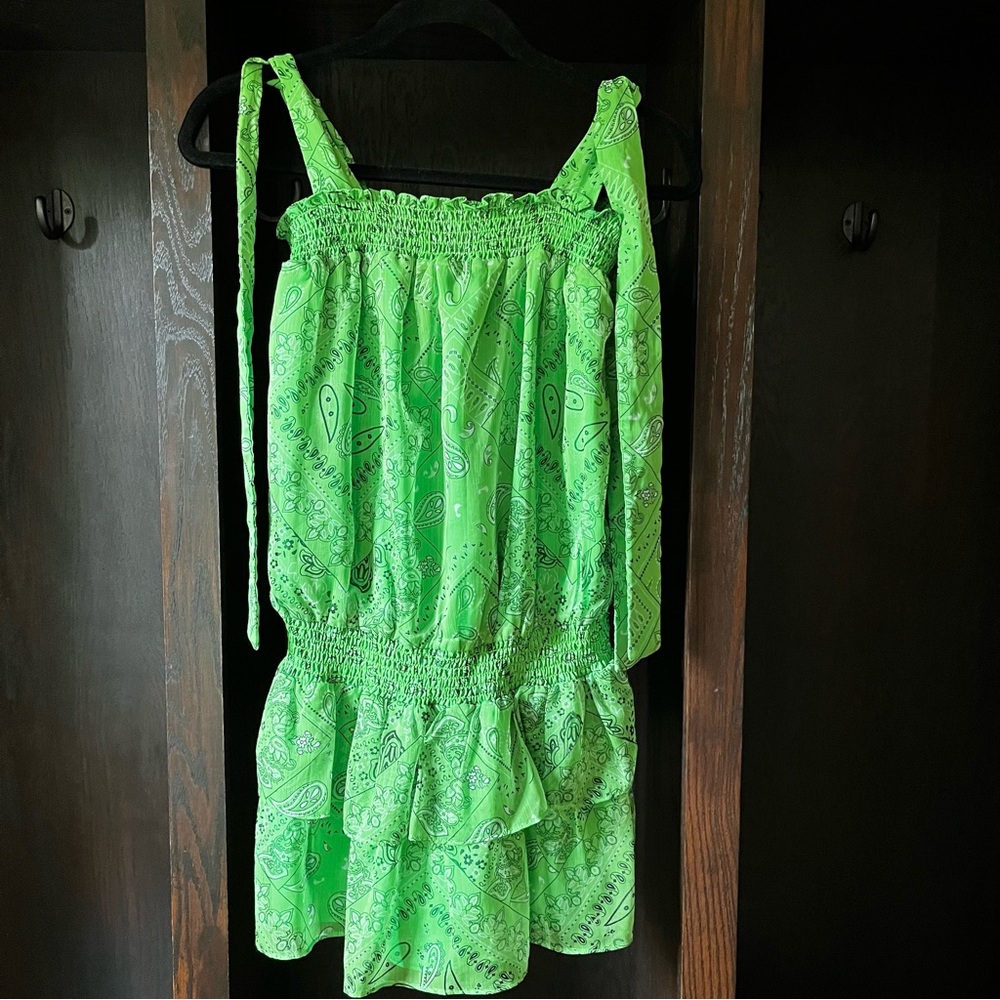 Amanda Uprichard Cotter Mini Dress in Green